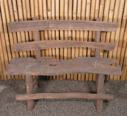 Product image of the product “Bench with footrest made of teak wood about 90cm length ”